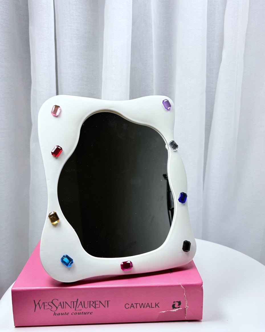 Mini Mirror With Beads