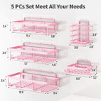 5pcs Shower Caddy
