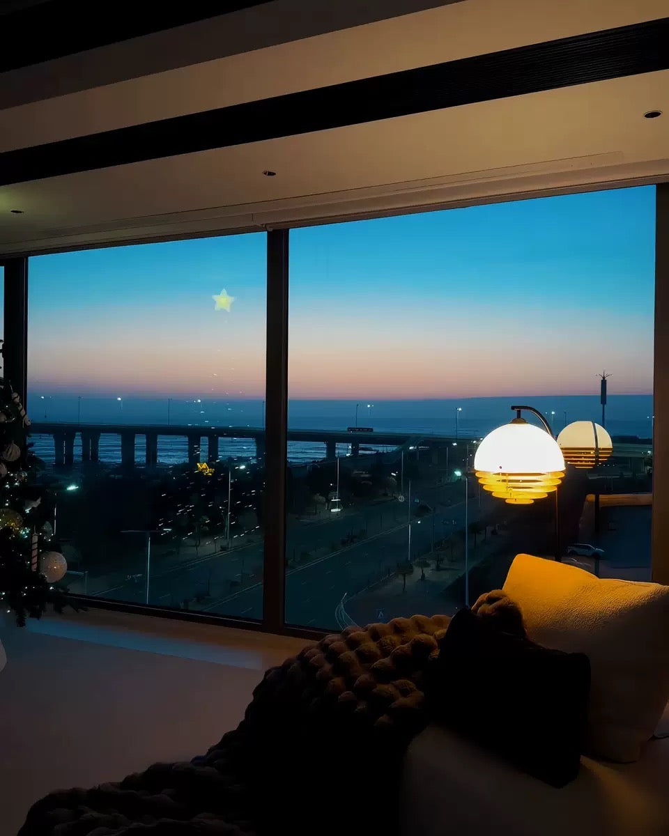 New Sunset Floor Lamp – LED Arc Floor Lamp with Remote Control