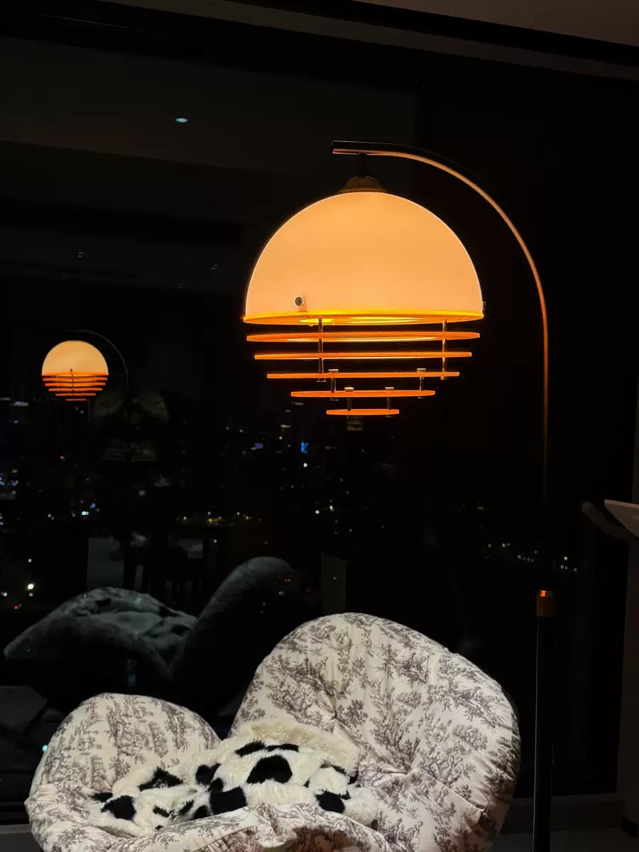 New Sunset Floor Lamp – LED Arc Floor Lamp with Remote Control