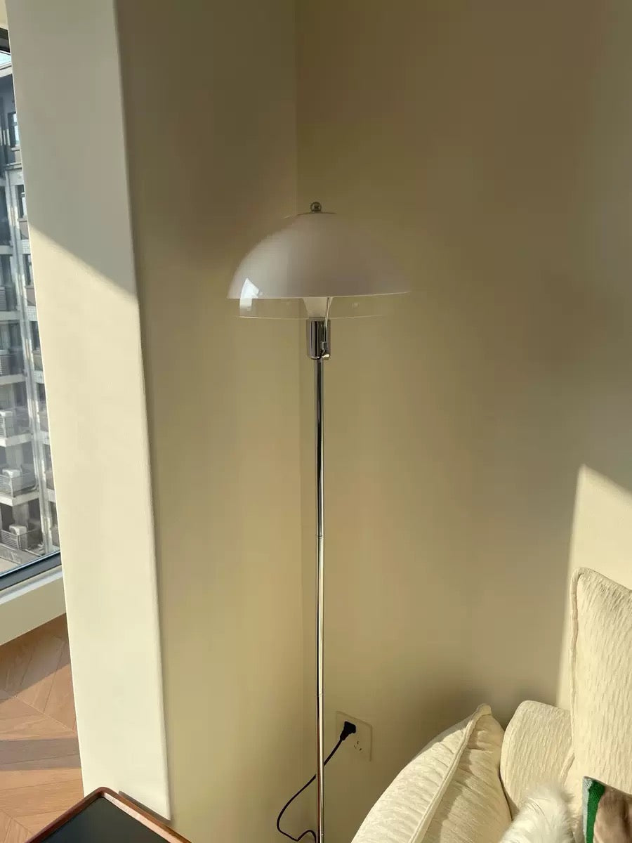 Bauhaus Double-Layer LED Floor Lamp – Vintage Style with Dimming Remote