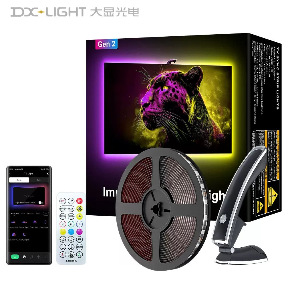 RGB TV Sync LED Back Light – Bluetooth App & Remote Control (Gen 2)