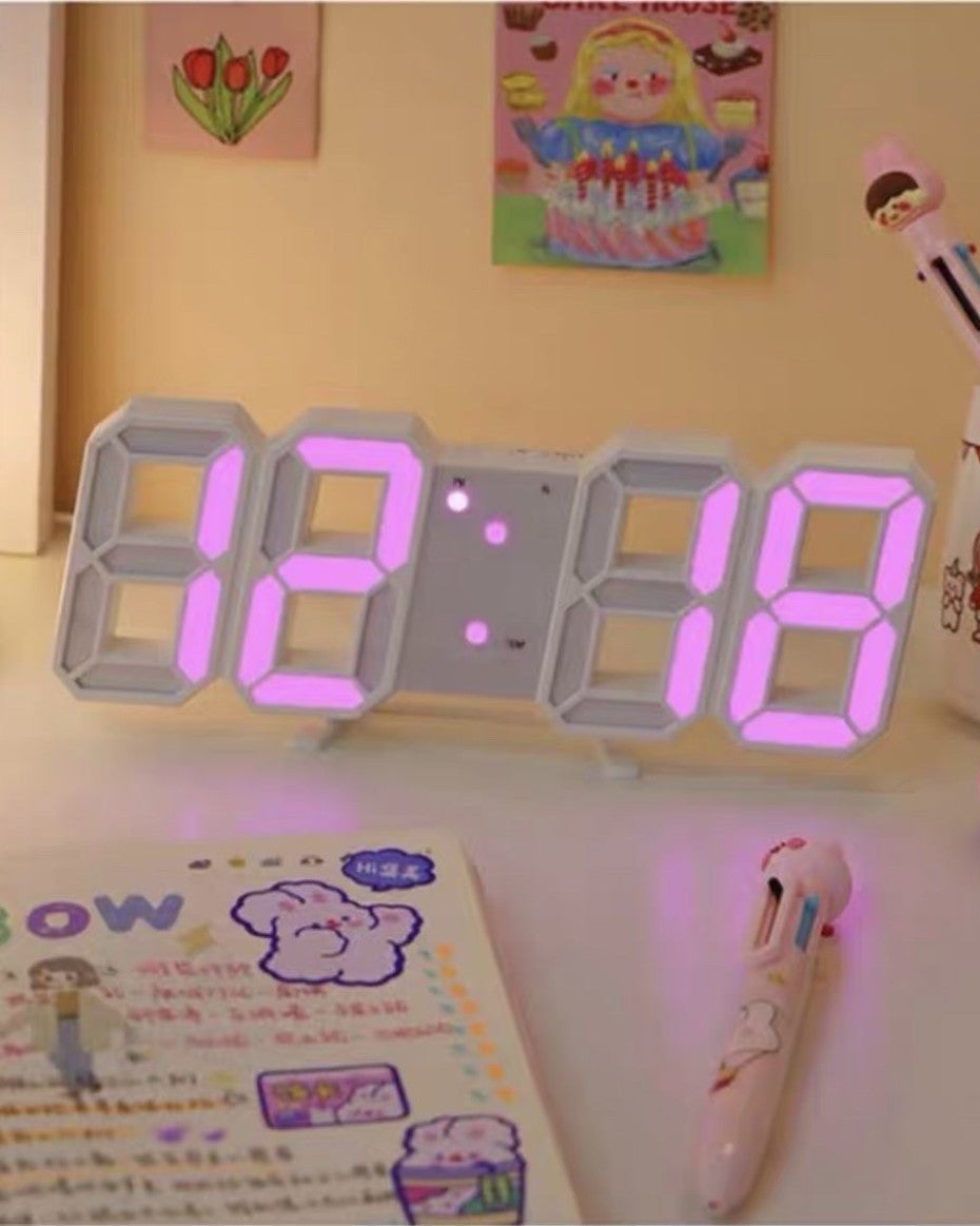 3D LED Digital Alarm Clock