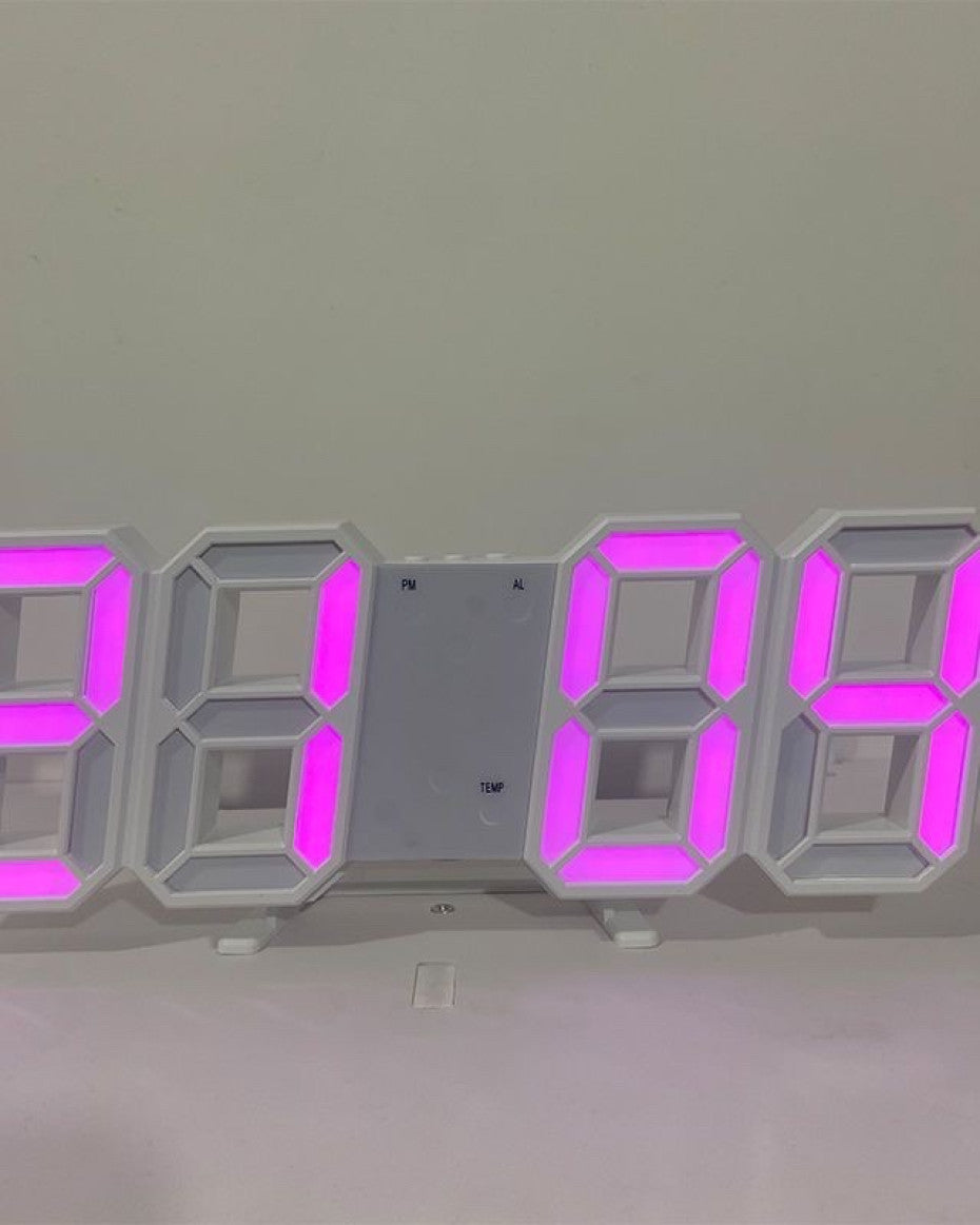 3D LED Digital Alarm Clock