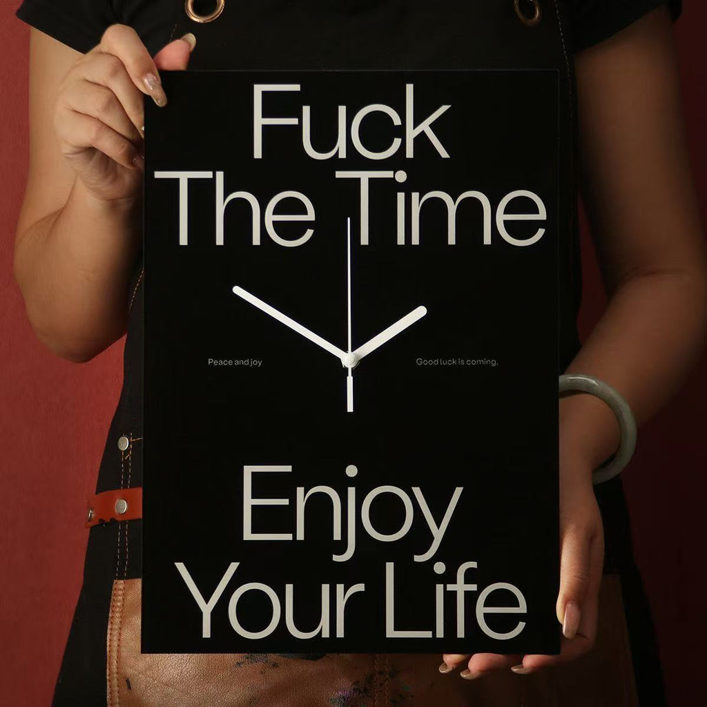 Enjoy Your Life Wall Clock