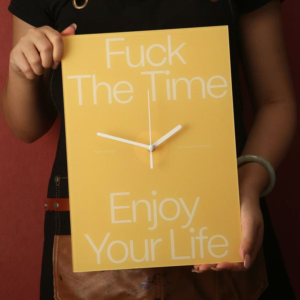 Enjoy Your Life Wall Clock