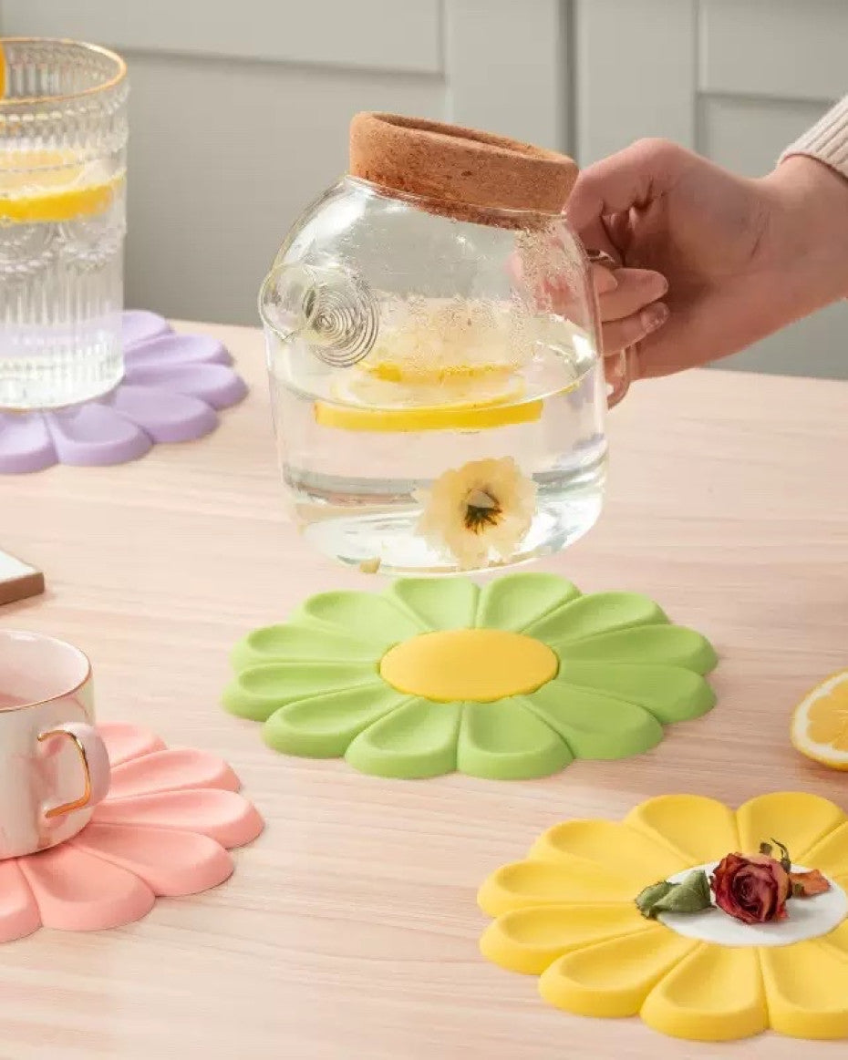 Daisy Silicon Coasters