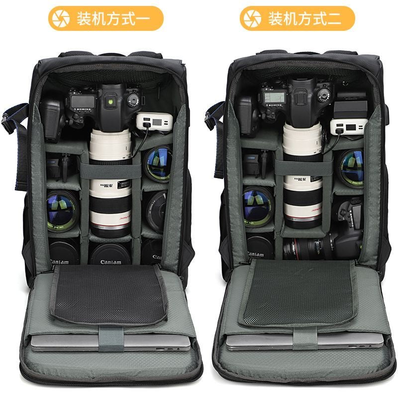 Outdoor Large Capacity SLR camera bag (Waterproof; drone all in one bag pack)