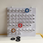 Retro Vintage Manual ring Perpetual Calendar