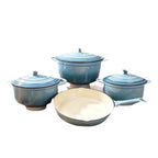 4 Pcs set Enamel pots + Pan