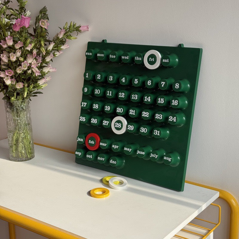 Retro Vintage Manual ring Perpetual Calendar