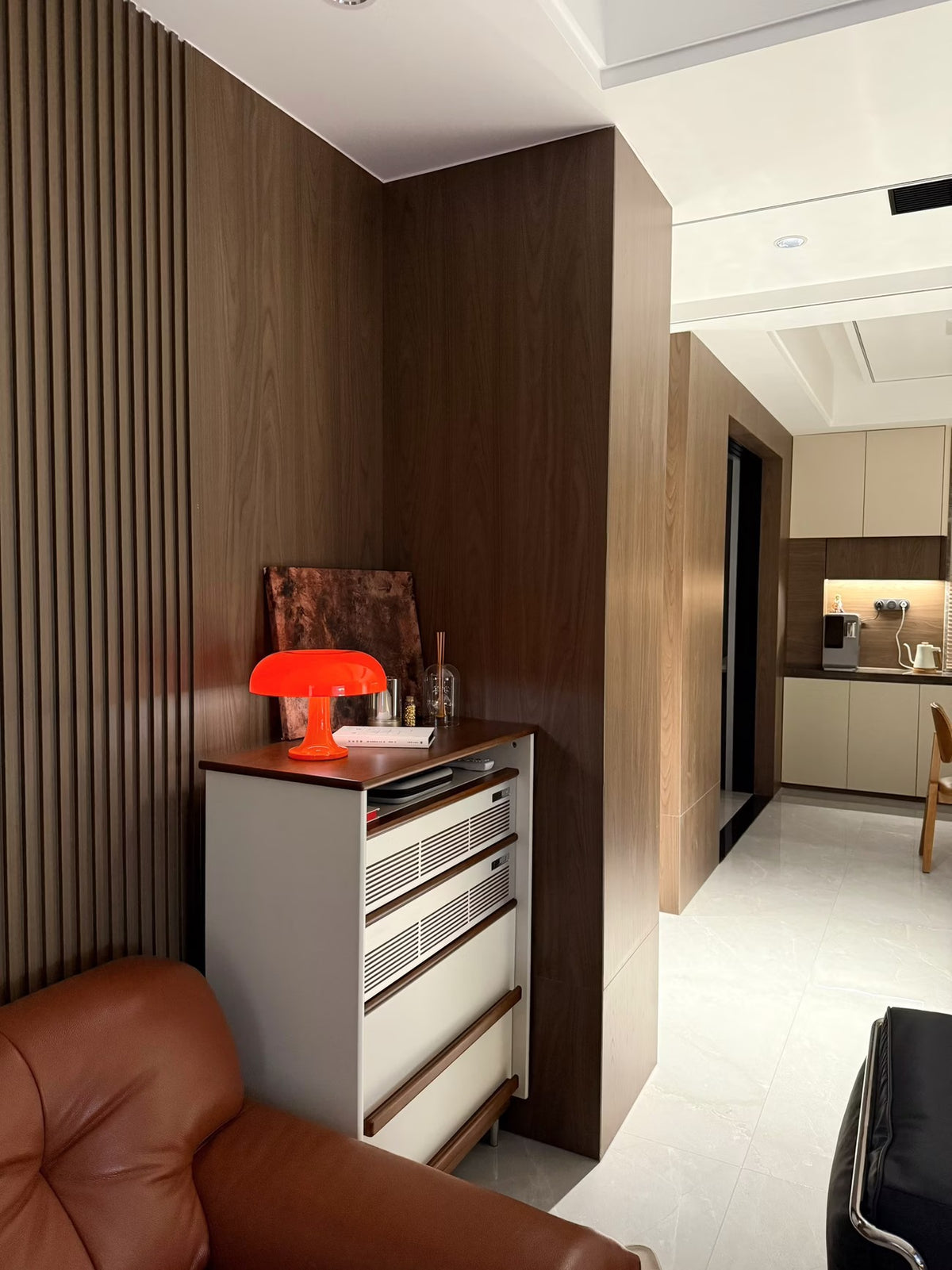 Orange Mushroom Lamp