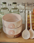 Ceramic bowl + spoon