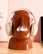 Moai stone statue tissue box