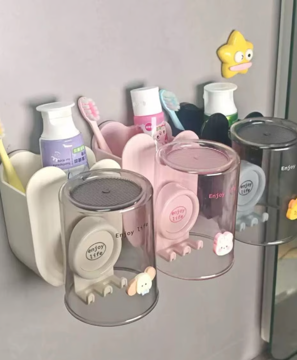 Tooth Brush & Paste Wall Storage