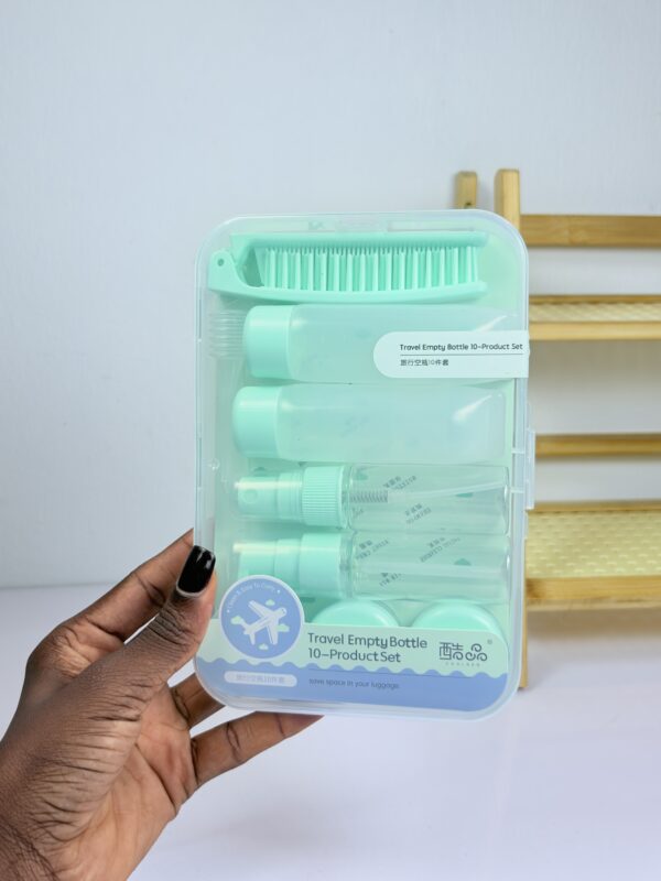 Green Travel Bottle Set