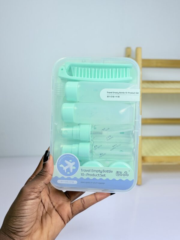 Green Travel Bottle Set - Image 2
