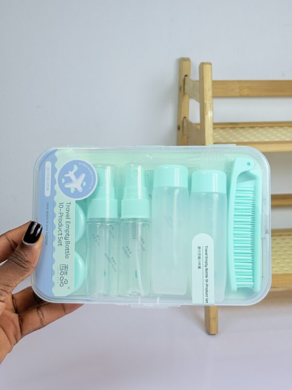 Green Travel Bottle Set - Image 3